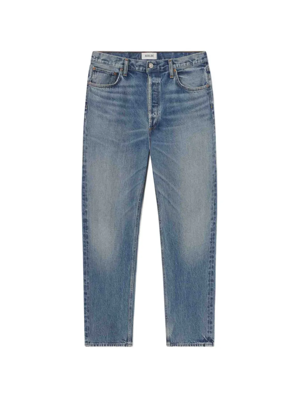 AGOLDE 90's faded-effect straight-leg jeans - Blu