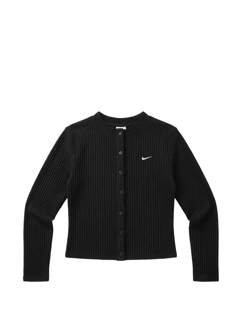 Nike Chill ribbed-knit cardigan - Schwarz