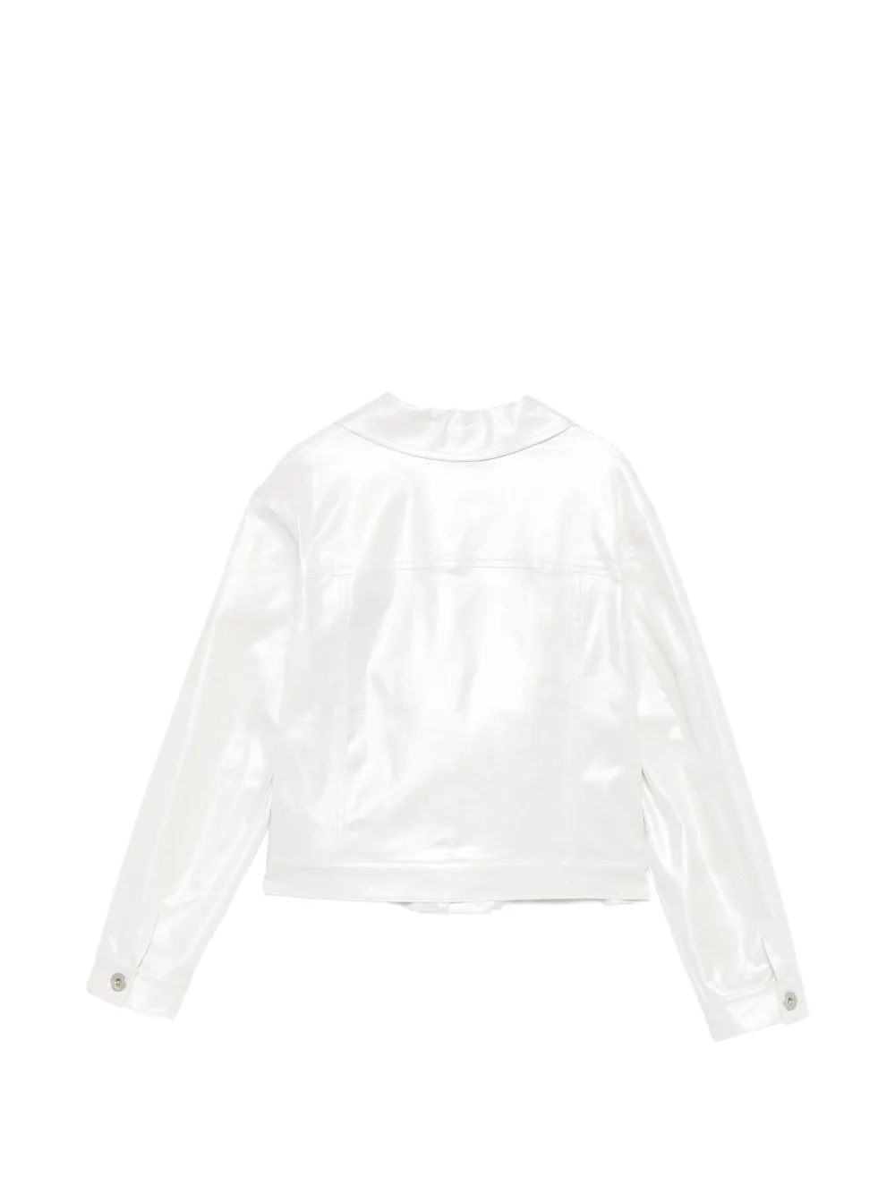 Eleventy Kids Jack met metallic-effect en borstzak Wit
