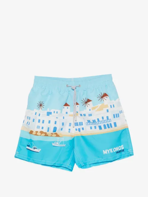 MC2 Saint Barth Gustavia placed-print swim shorts