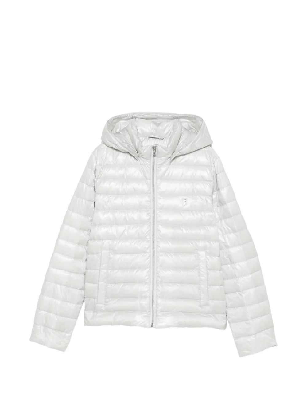 Herno Kids' Quilted Hooded Jacket In White