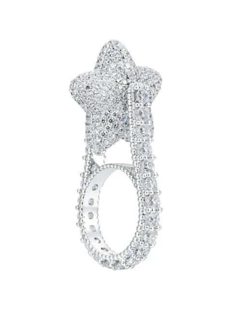 YVMIN Paradise Lucky Star Spin zircon-embellished ring