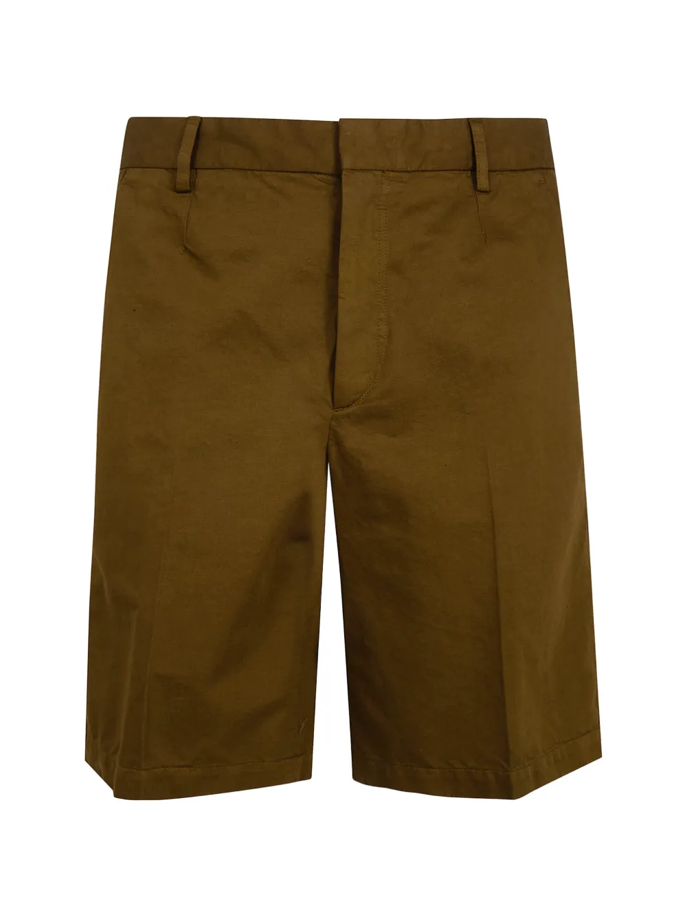 Zegna flat-front shorts - Marrone