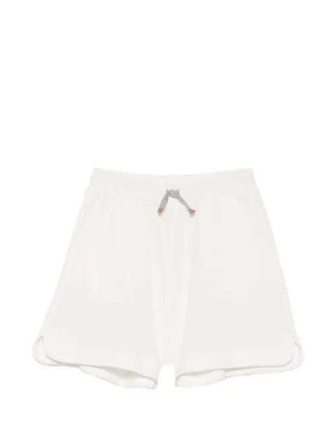 Eleventy Kids drawstring-waist mesh-texture shorts