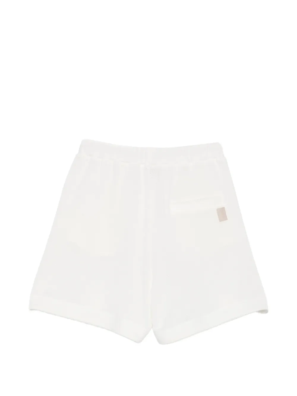 Eleventy Kids Shorts met trekkoordtaille en mesh Wit