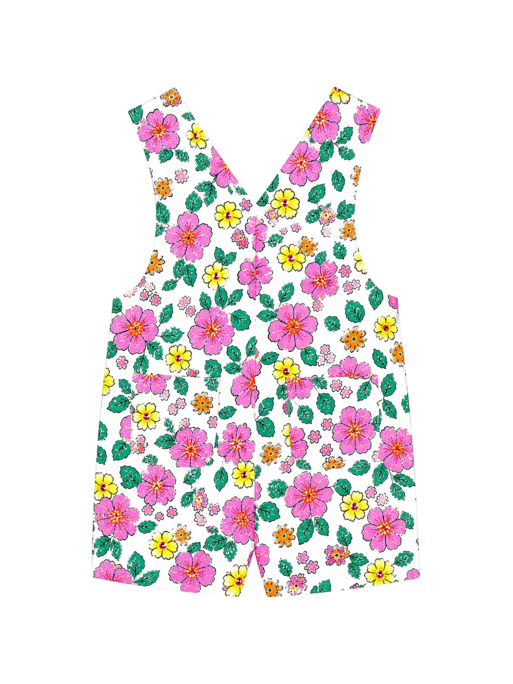 Mariella Ferrari floral-print dungarees Wit