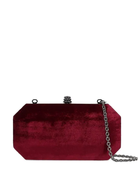 Tyler Ellis Perry velvet clutch bag