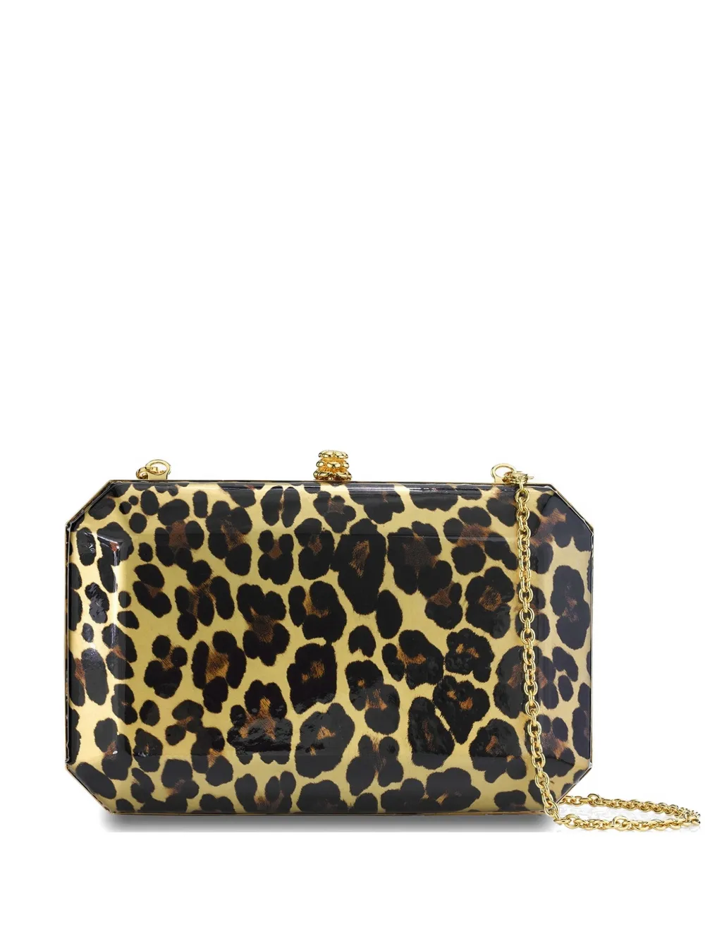 Tyler Ellis medium Perry patent leather clutch bag - Oro