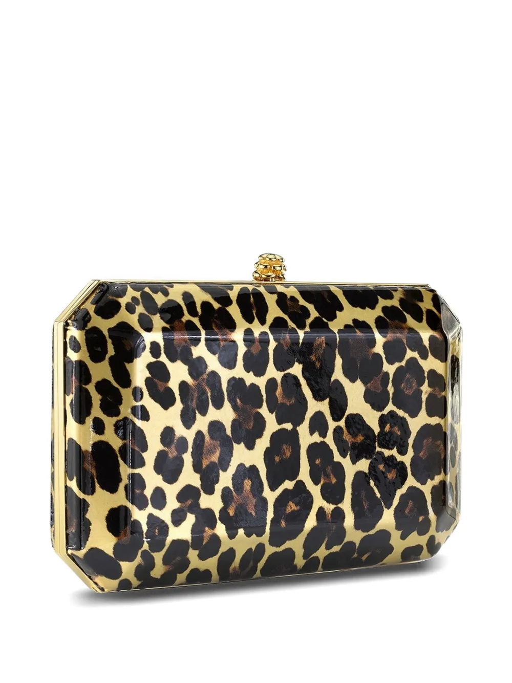 Tyler Ellis Medium Perry lakleren clutch Goud