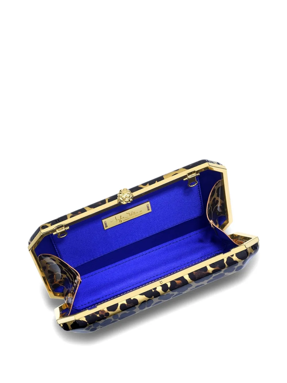Tyler Ellis Medium Perry lakleren clutch Goud