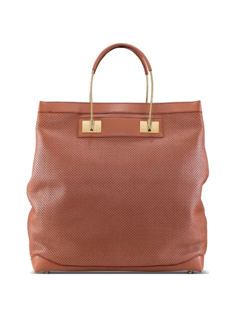 Tyler Ellis Shah perforated leather tote bag