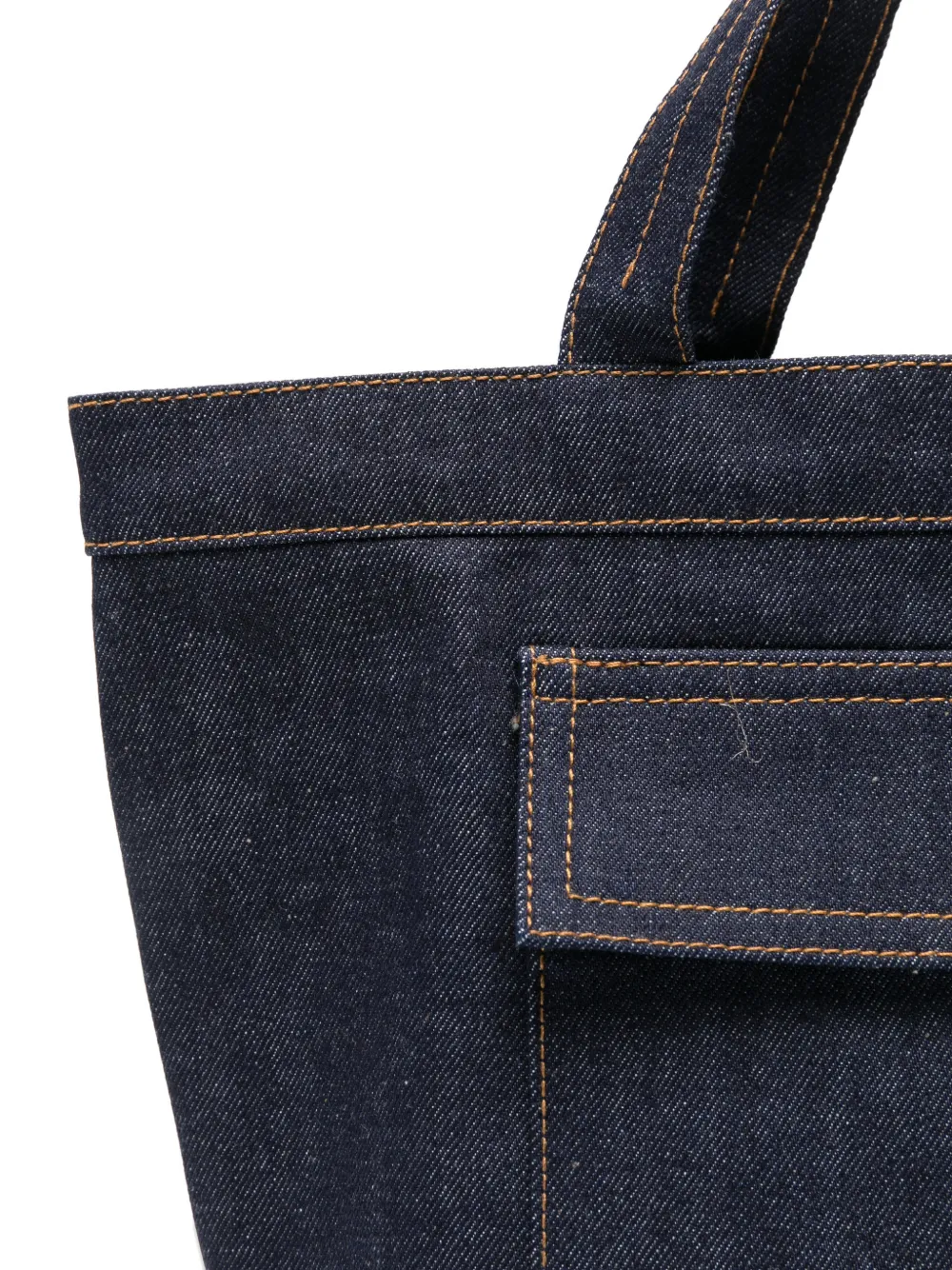 A.P.C. Jade shopper met geborduurd logo Blauw