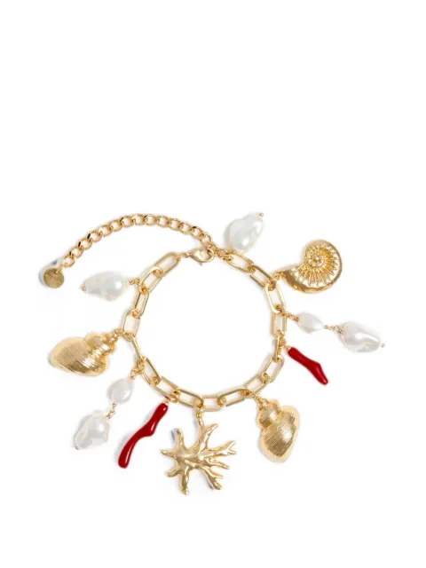 Self-Portrait bracelet à perles artificielles