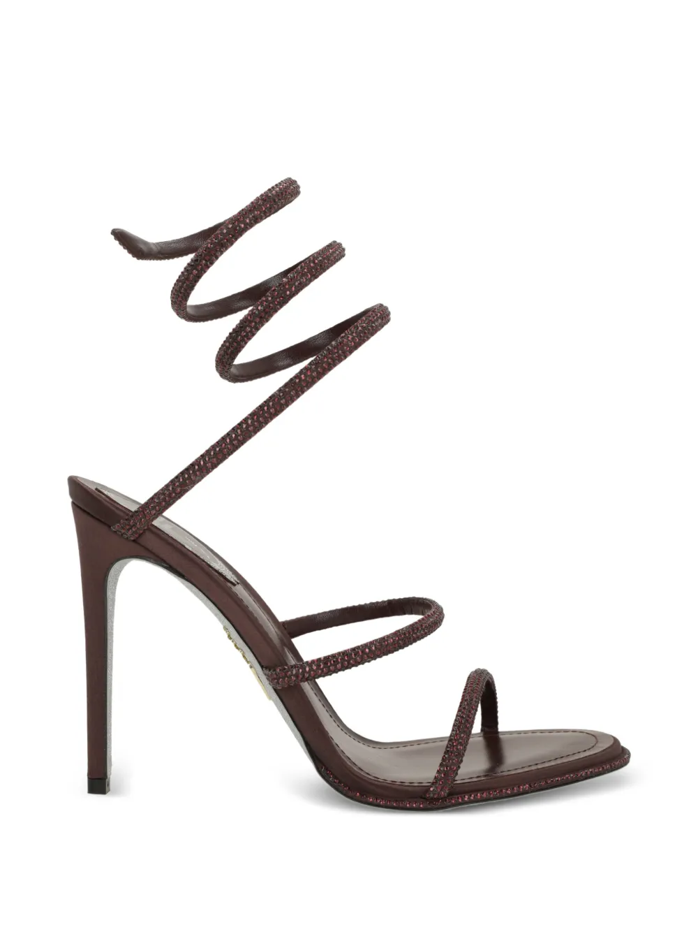 René Caovilla Cleo strass-embellished heeled sandals Rood