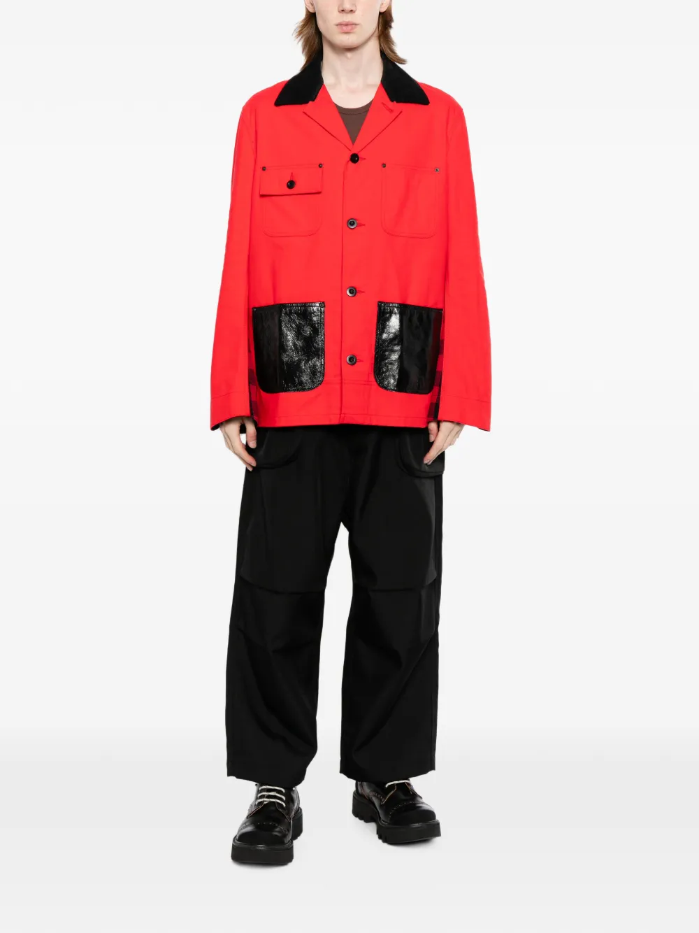 Junya Watanabe MAN Jack met vlakken Rood