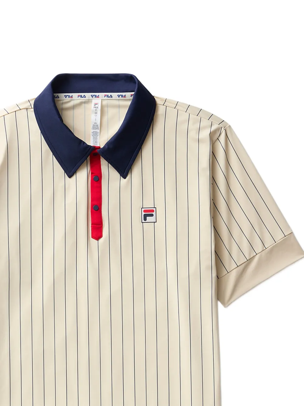 Fila Iconic BB1 gestreept poloshirt Beige