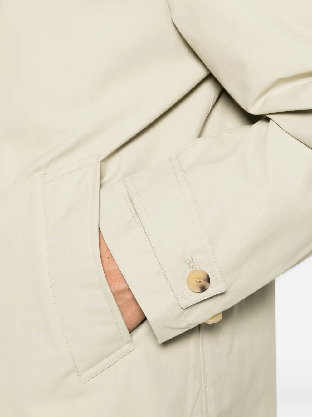 PS Paul Smith Mantel met enkele rij knopen Beige