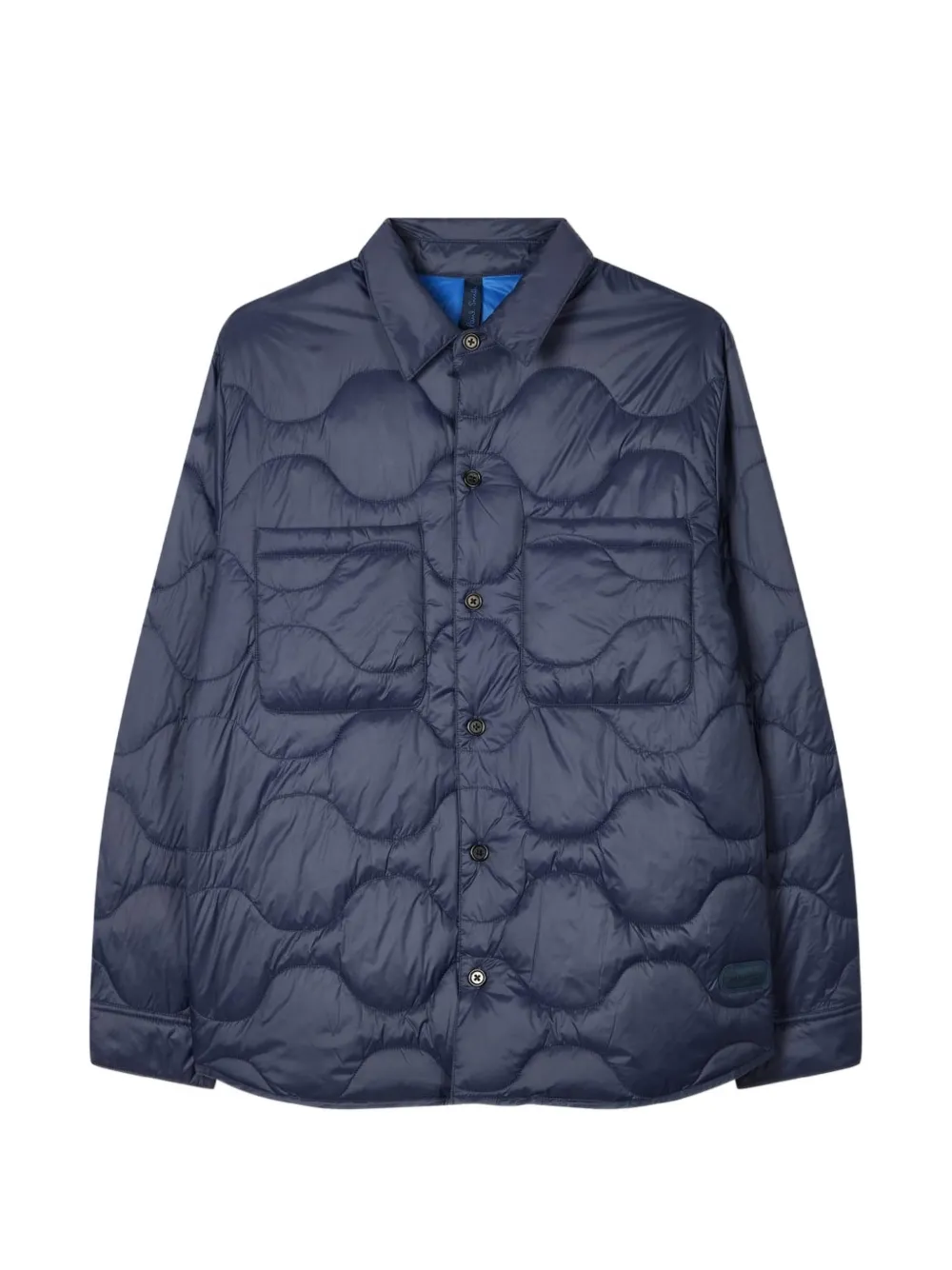 PS Paul Smith quilted packable buttoned jacket - Blu