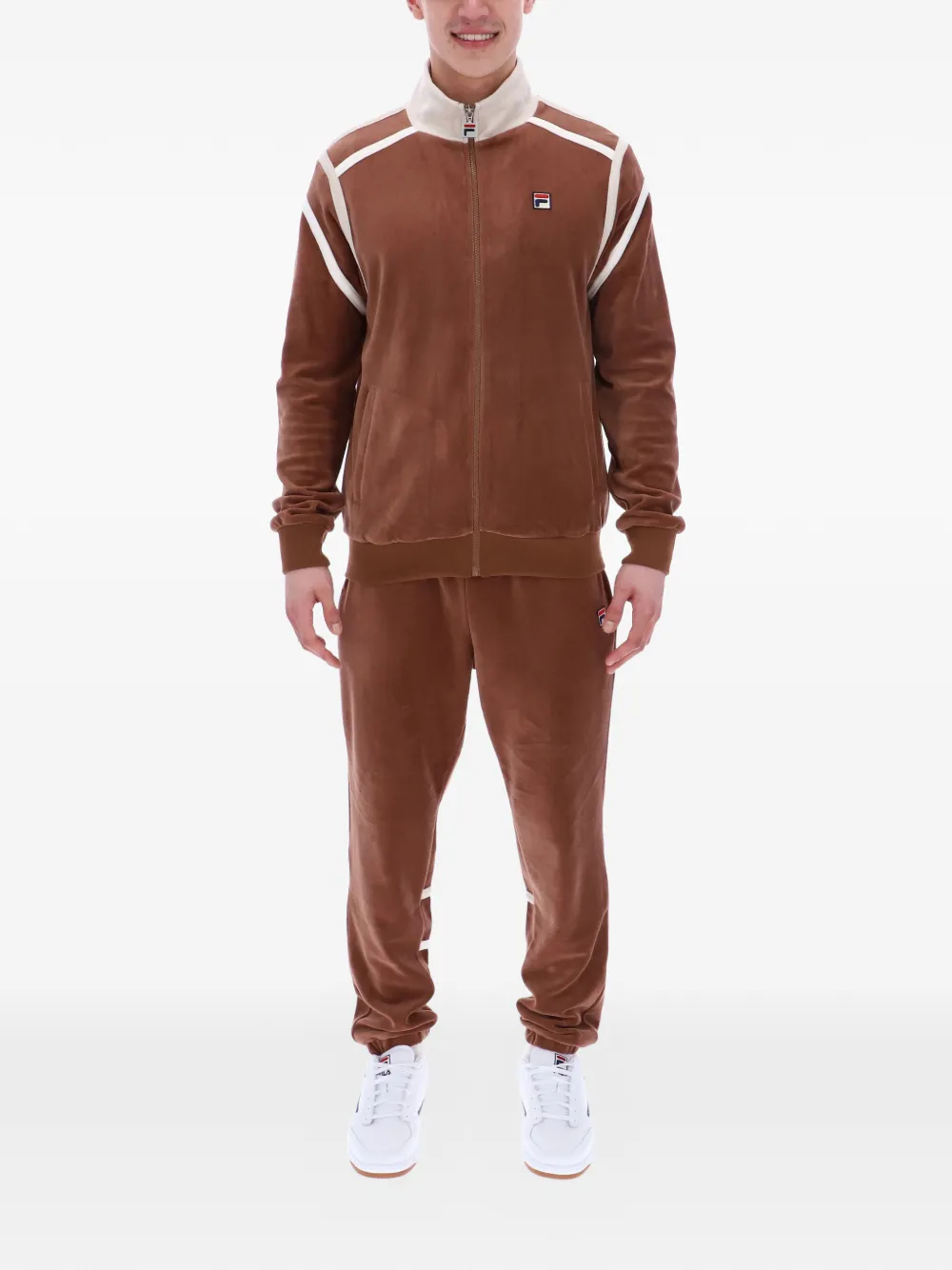 Fila Gabriele sweater met contrasterend vlak Bruin