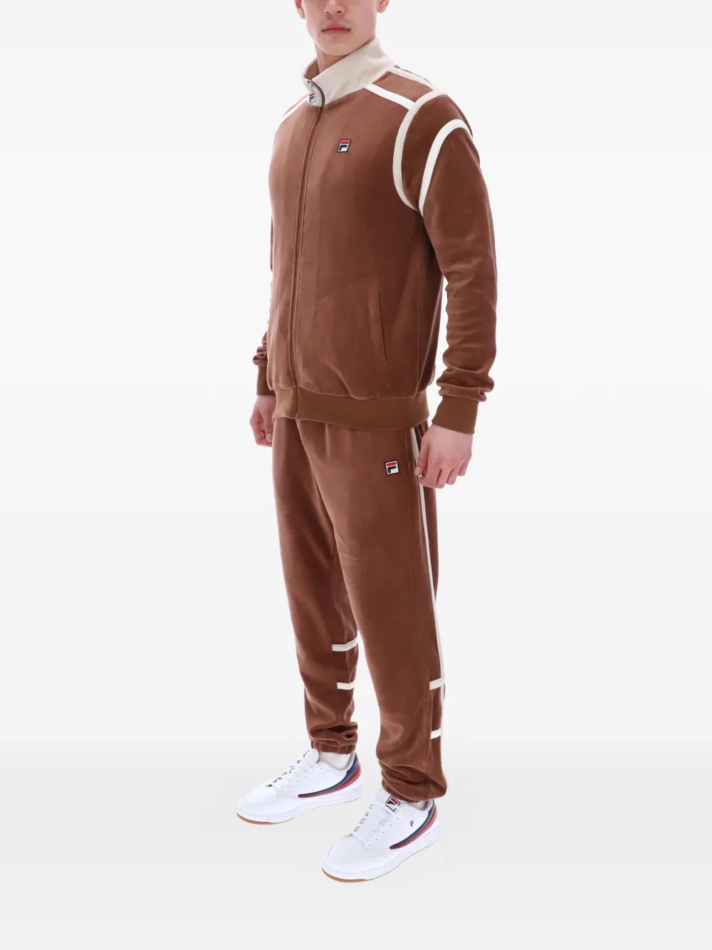 Fila Gabriele sweater met contrasterend vlak Bruin
