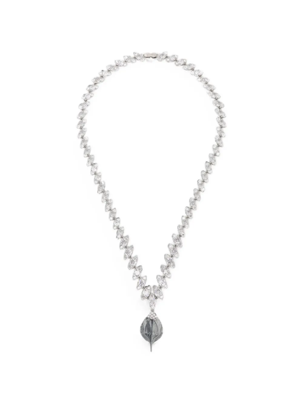 Ottolinger crystal-embellished pendant necklace - Silber