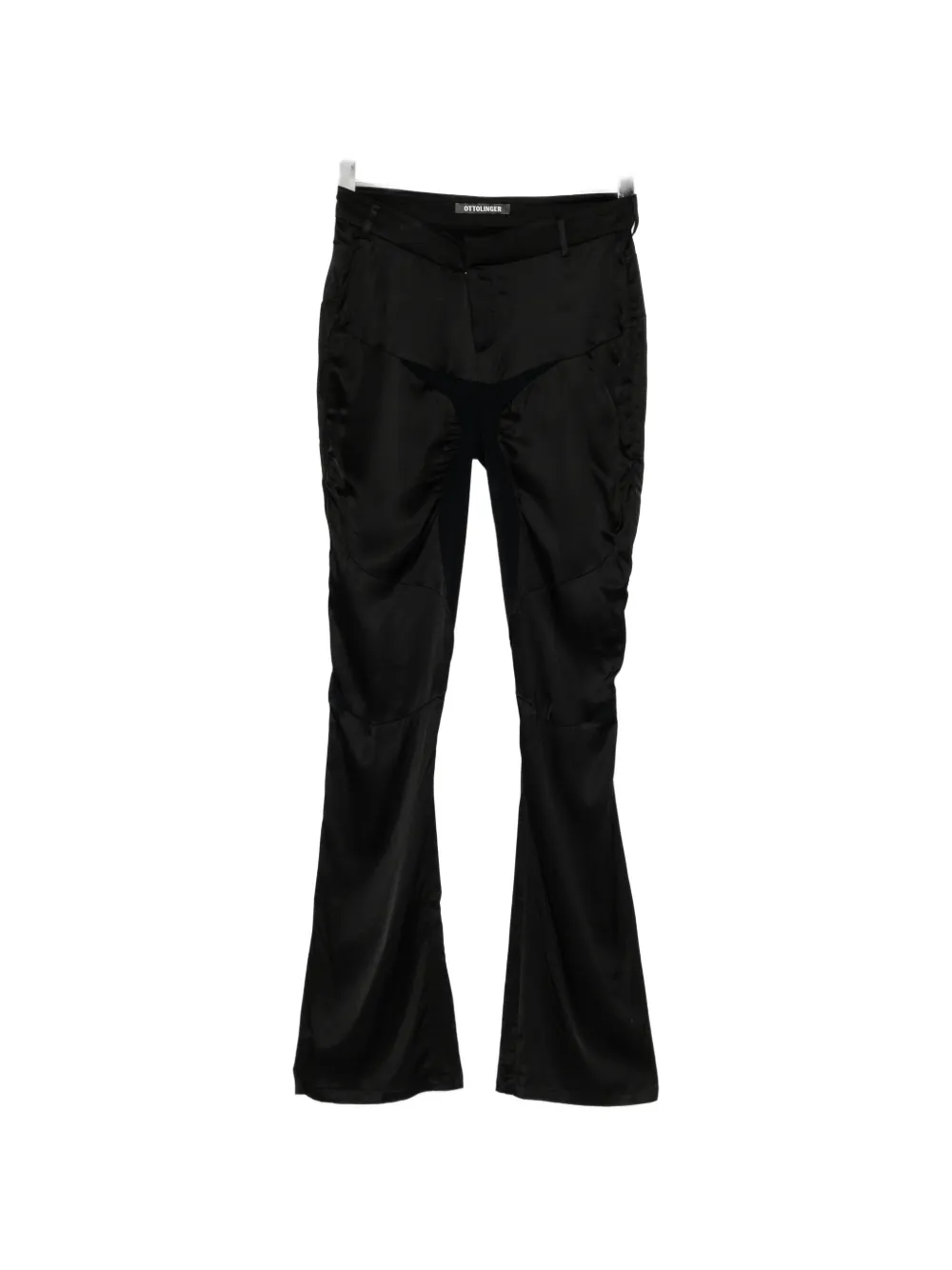 Ottolinger satin-finish panelled trousers - Schwarz