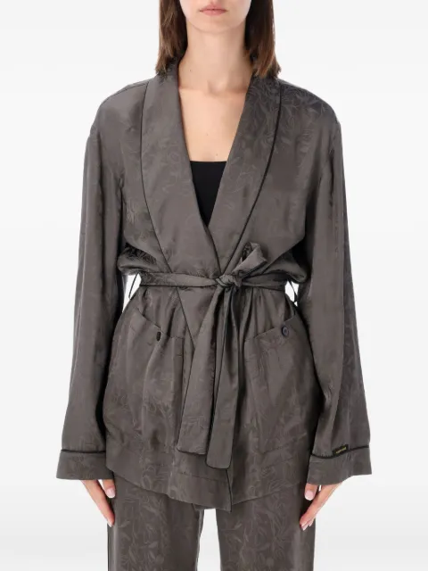 Golden Goose floral-jacquard belted jacket