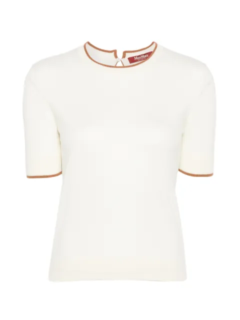 Max Mara top con ribete en contraste