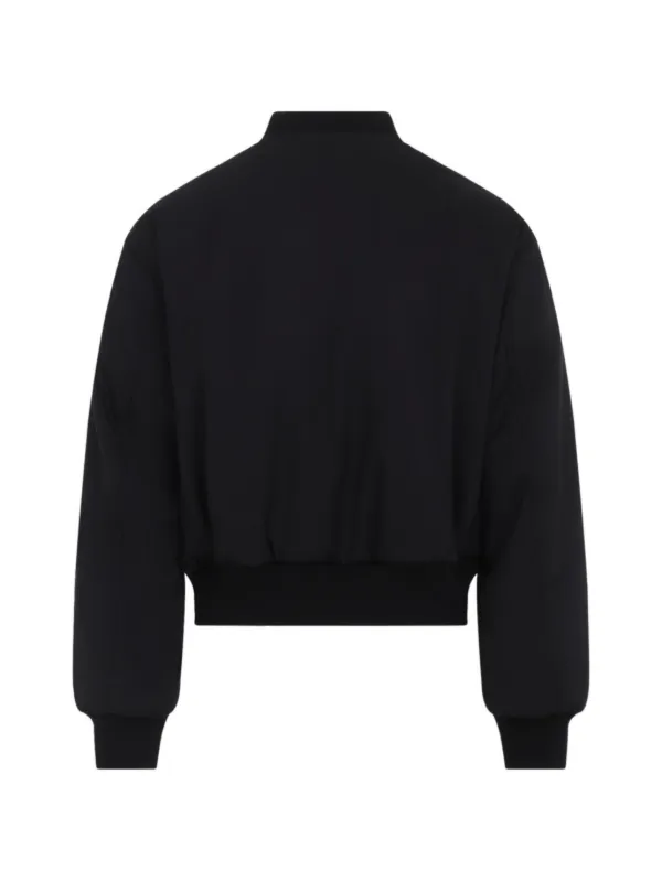 Jil Sander リブトリム ボンバージャケット | ブラック | FARFETCH JP