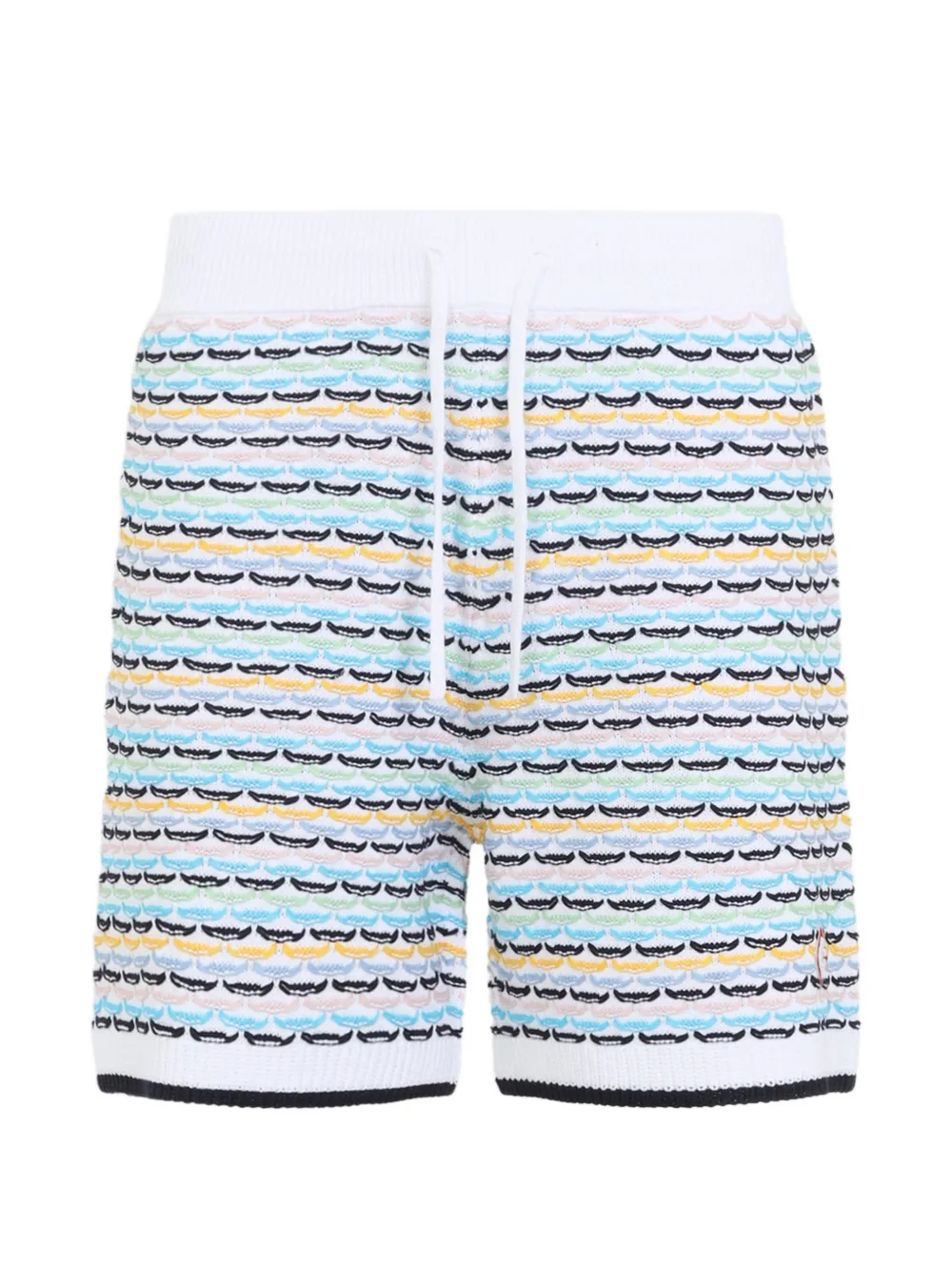 Casablanca graphic-print drawstring bermuda shorts - Weiß