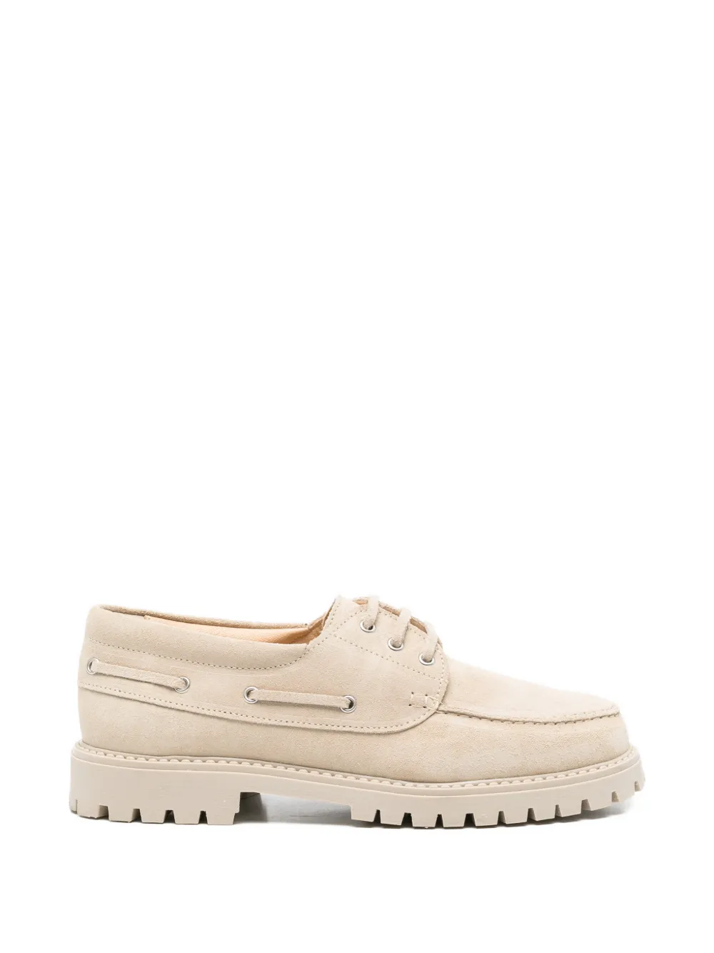 Eleventy Kids suede boat shoes - Toni neutri