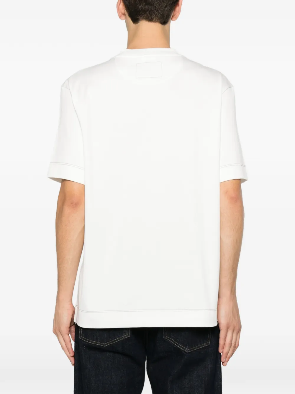 FENDI T-shirt met logopatch Wit
