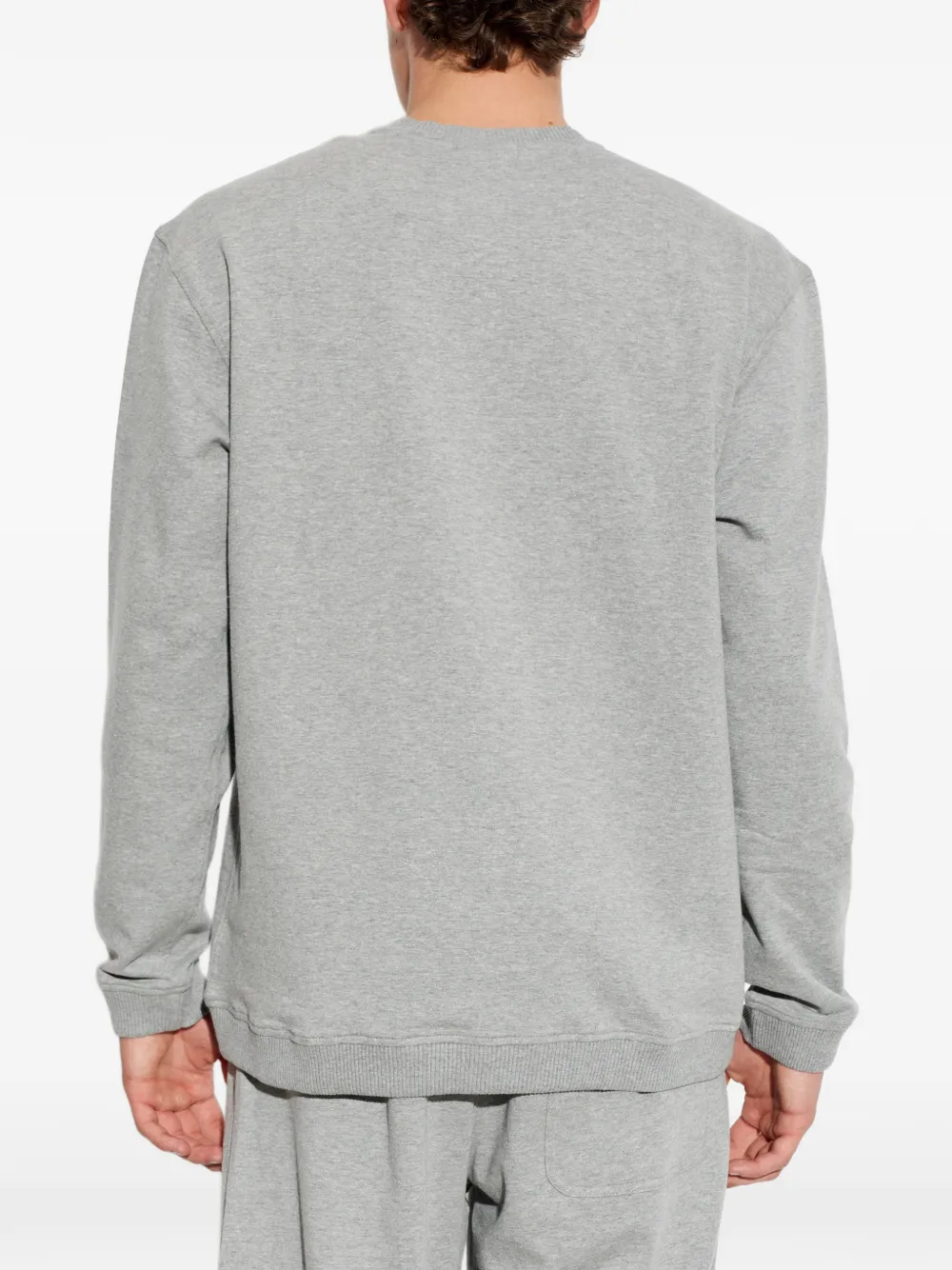 Diesel Willy-D-Core sweater met logopatch Grijs