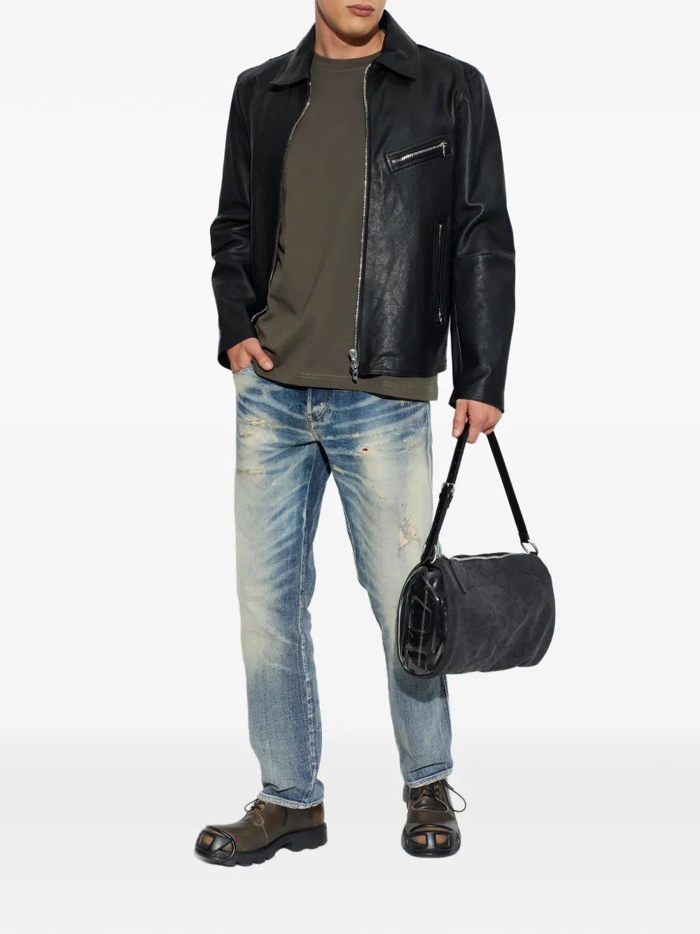 Diesel 1993 D-Vyl gerafelde jeans Blauw
