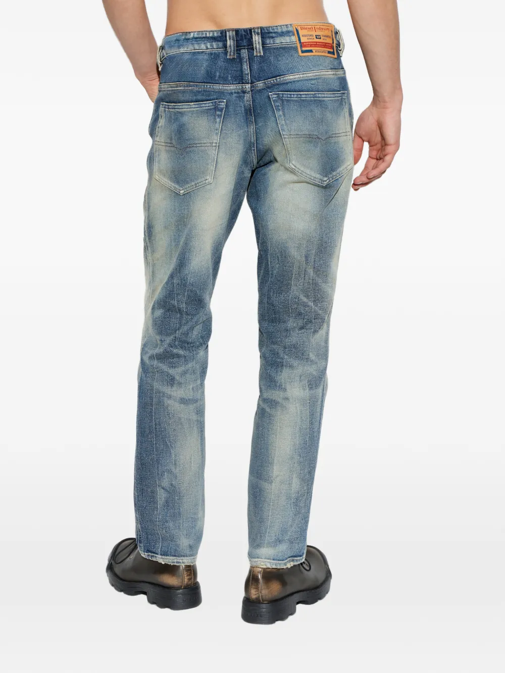 Diesel 1993 D-Vyl gerafelde jeans Blauw