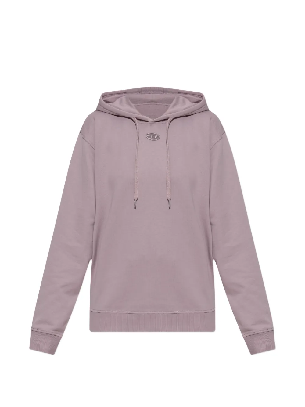 Diesel Oval D logo-embroidered drawstring hoodie - Viola