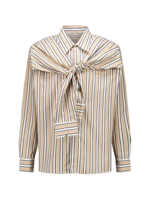 Charles Jeffrey Loverboy Hold Me striped cotton shirt