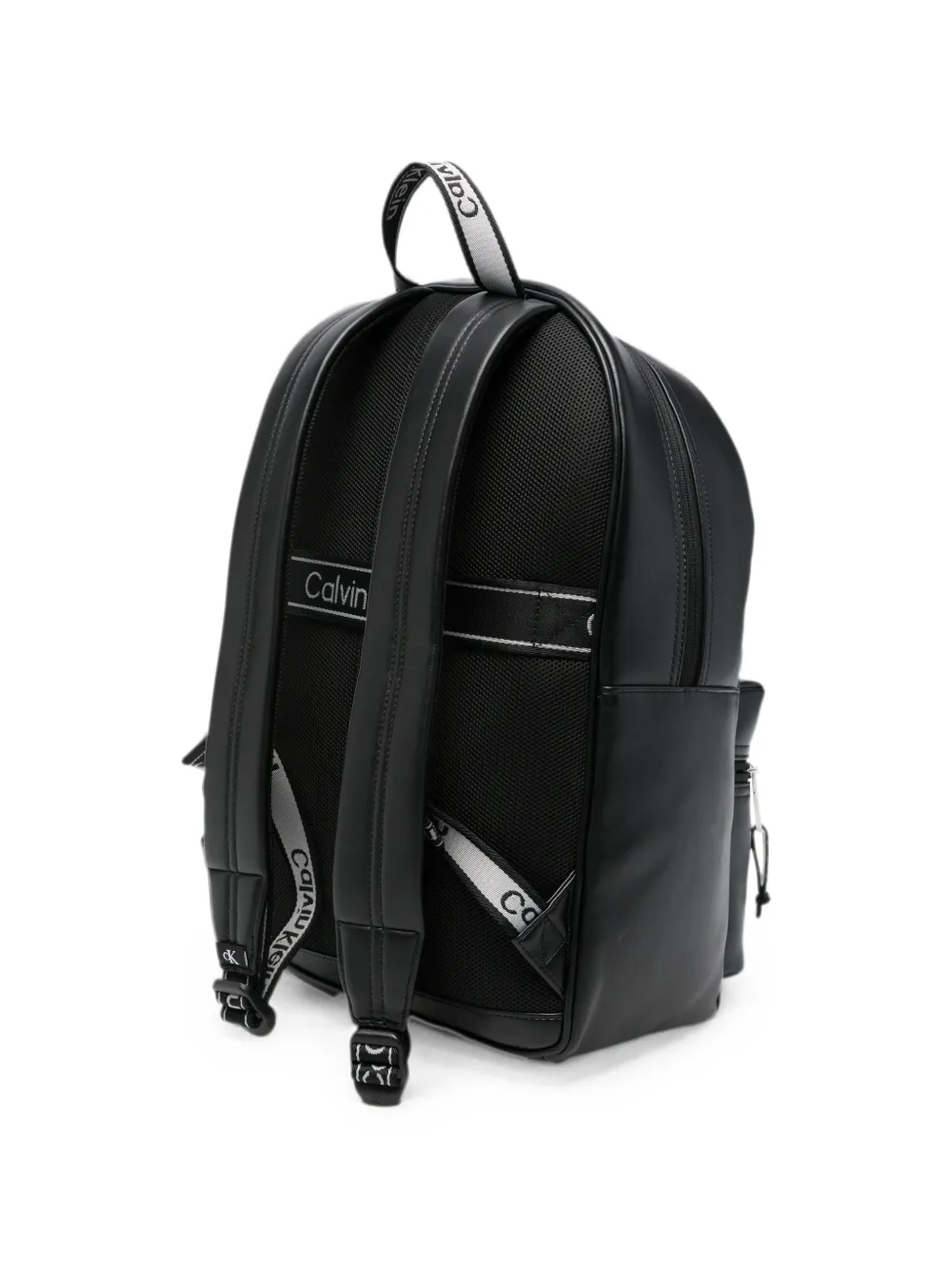 Calvin Klein Logo-print Backpack in Black, view 3