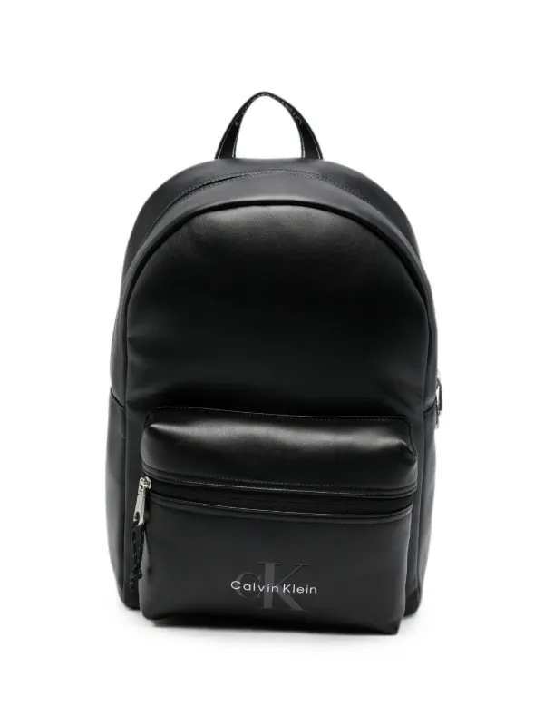 Calvin Klein Logo-print Backpack in Black