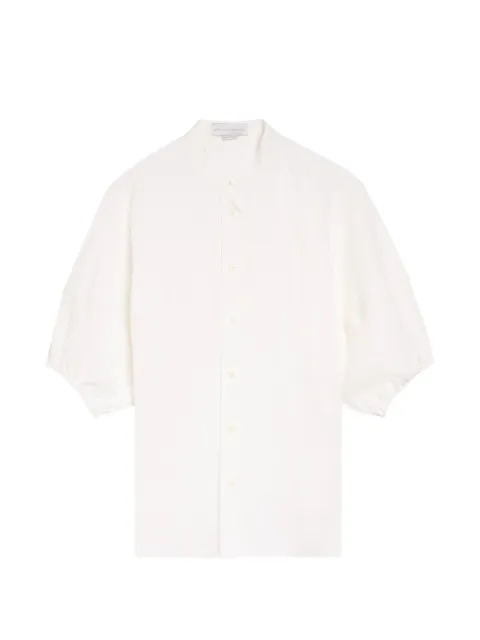 Stella McCartney band-collar puff-sleeve shirt