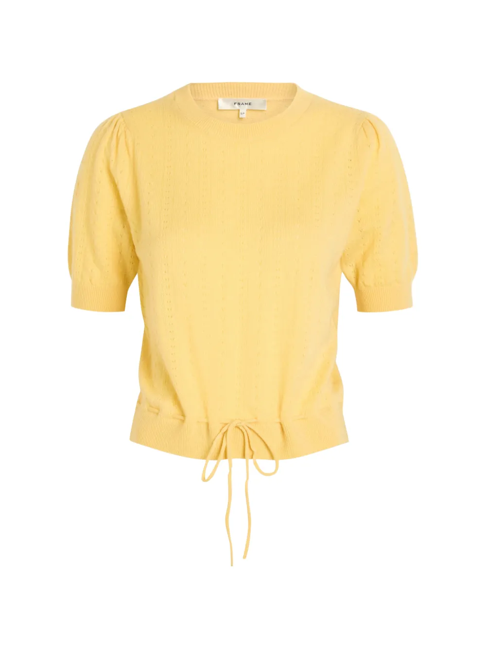 FRAME Charm drawstring-waist sweater - Yellow