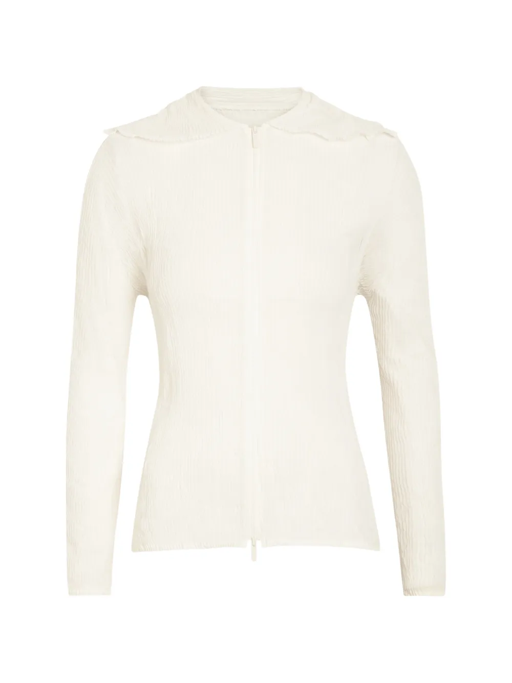 Issey Miyake zip-up cardigan - Bianco