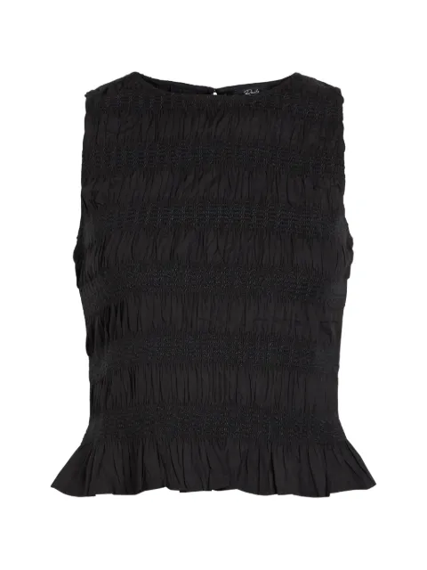 Rails Kane shirred peplum top