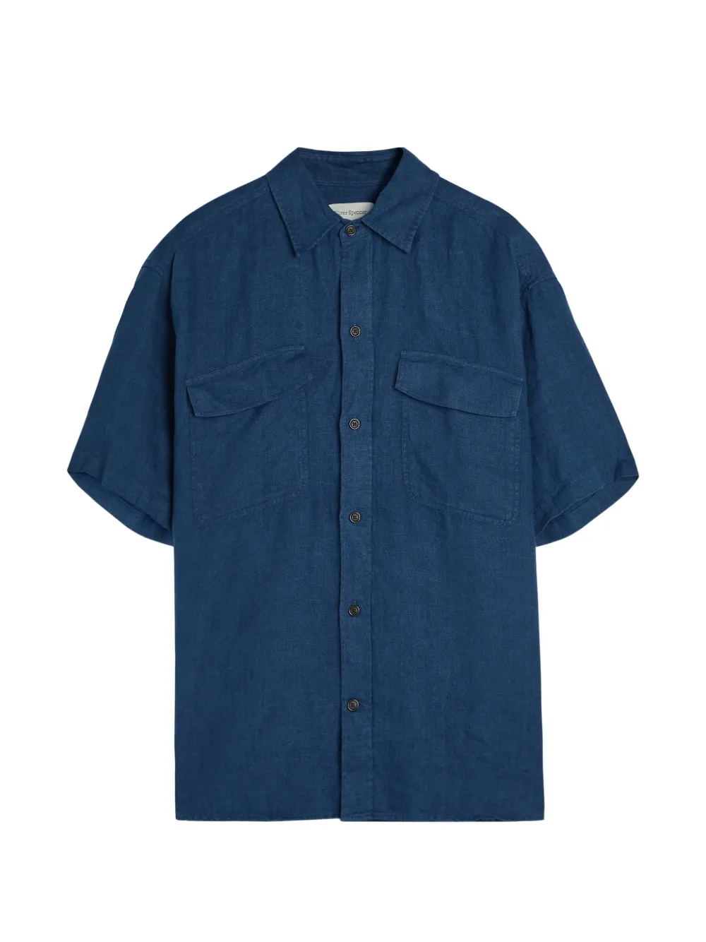 Oliver Spencer Penryn short-sleeve shirt - Blu