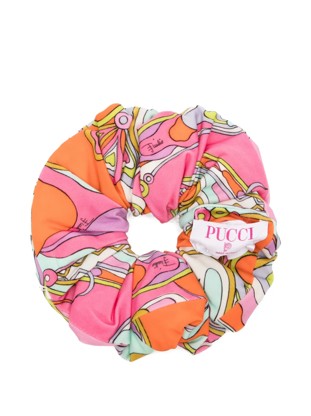 PUCCI Scrunchie met Marmo-print Roze