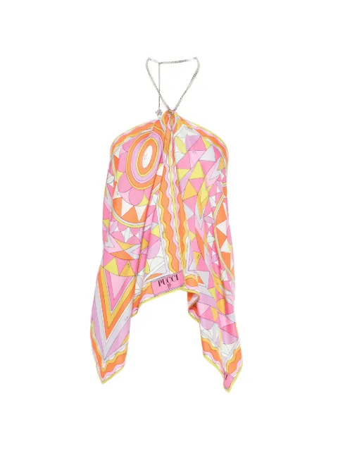 PUCCI Neckholder-Top mit geometrischem Print