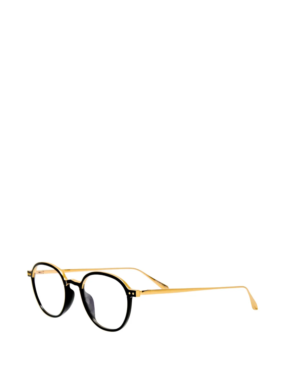 Linda Farrow Devon Optical bril met rond montuur Zwart