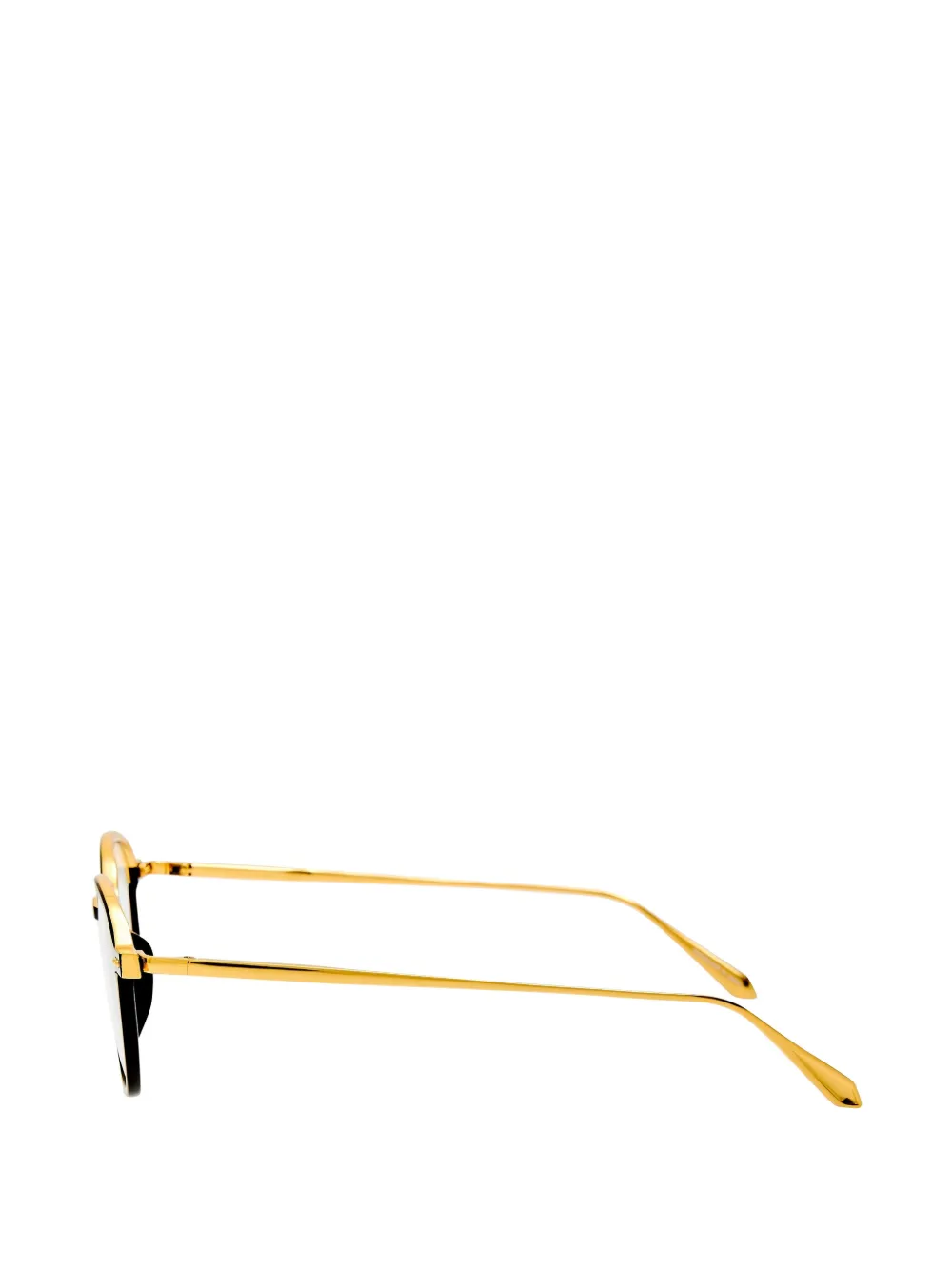 Linda Farrow Devon Optical bril met rond montuur Zwart