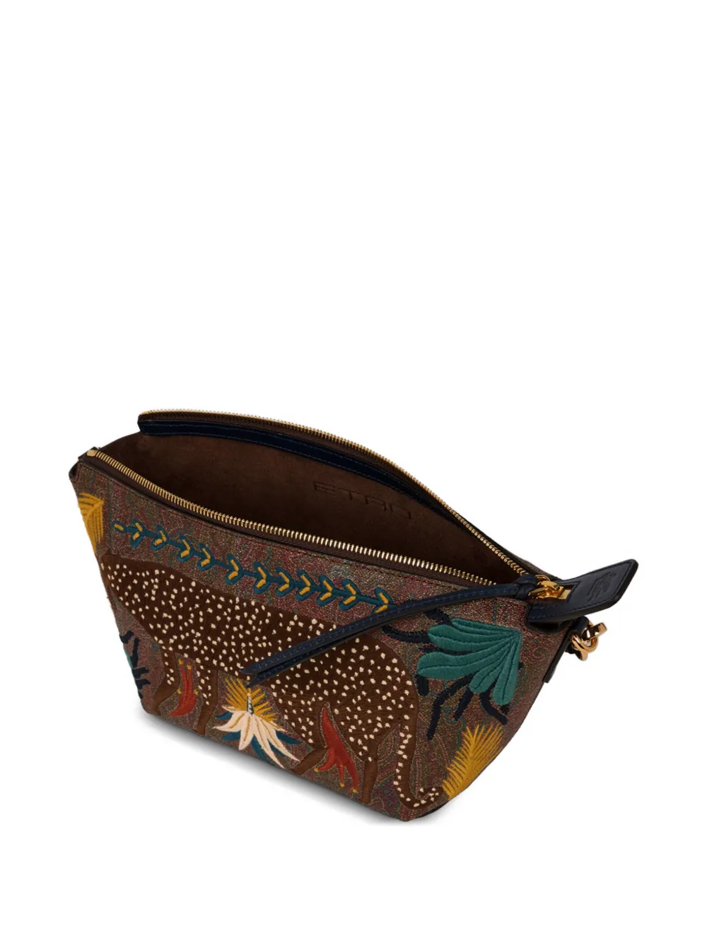 ETRO x Tabby Booth Arnica crossbodytas met borduurwerk Bruin
