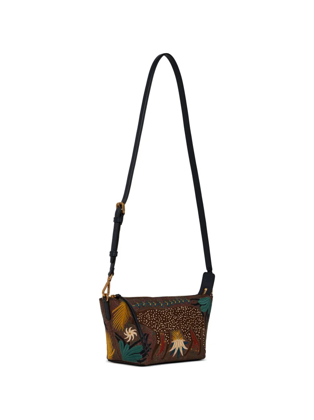 ETRO x Tabby Booth Arnica crossbodytas met borduurwerk Bruin
